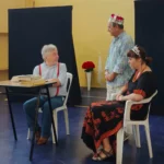 Coppia di attori in costume – spettacolo "Interviste Impossibili" ELO ETS 2026